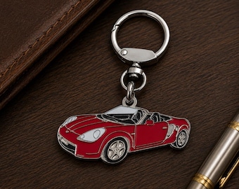 Toyota MR2 Classic Car Keychain, Enamel Metal, Collectible, Gift for Car Lovers and Collectors.