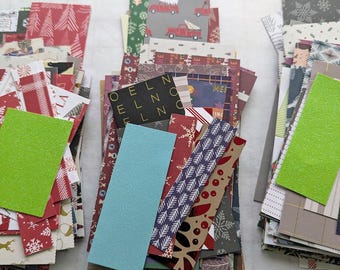 Mixed Scrap paper pack, Junk Journal papers, scrapbooking papers, cardmaking papers, ephemera, Holiday, Christmas