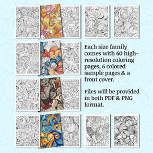 Zentangle Coloring Book: Printable Floral Art for Adults & Teens (PDF ...