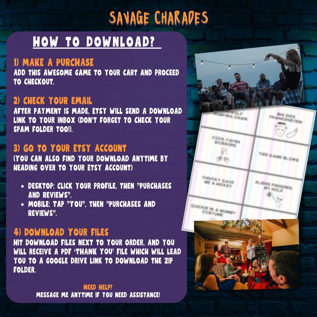 Savage Charades | 144 Clue Cards | Naughty Hilarious Adult Party Game ...