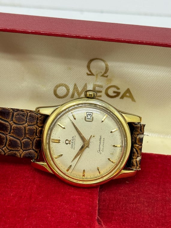 Vintage Omega Seamaster Calendar Automatic Men Wris… Gem
