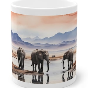Cup / Mug Elephant Savanna