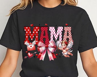 Mama Coquette Bow PNG: Retro Shirt Design, Digital Download