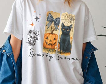 Vintage Halloween Ghost PNG Bundle: Spooky Season Shirt Designs , Digital Download, 4 PNGs