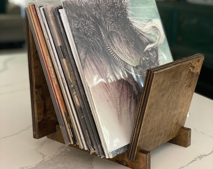 Vinyl record storage rack