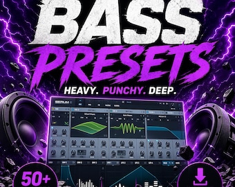 Serum 2 Bass Presets Pack Heavy EDM Dubstep DnB Deep Punchy Sounds