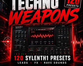 Hard Techno Sylenth1 Presets Pack 120 Rave Sounds Industrial Leads FX