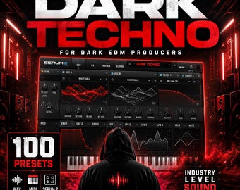 Techno Serum 2 Presets 100 Sounds MIDI WAV for Dark EDM Producers
