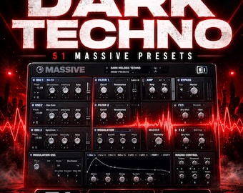 Dark Melodic Techno Massive Presets Deep House Sound Bank 51 NMSV Sounds