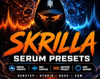 Paquete de muestras Dubstep de Skrilla Serum en formato WAV para Ableton Project (sonidos EDM)