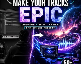 Omnisphere Presets Ambient Cinematic SciFi Sounds for Producers Film Music Pack