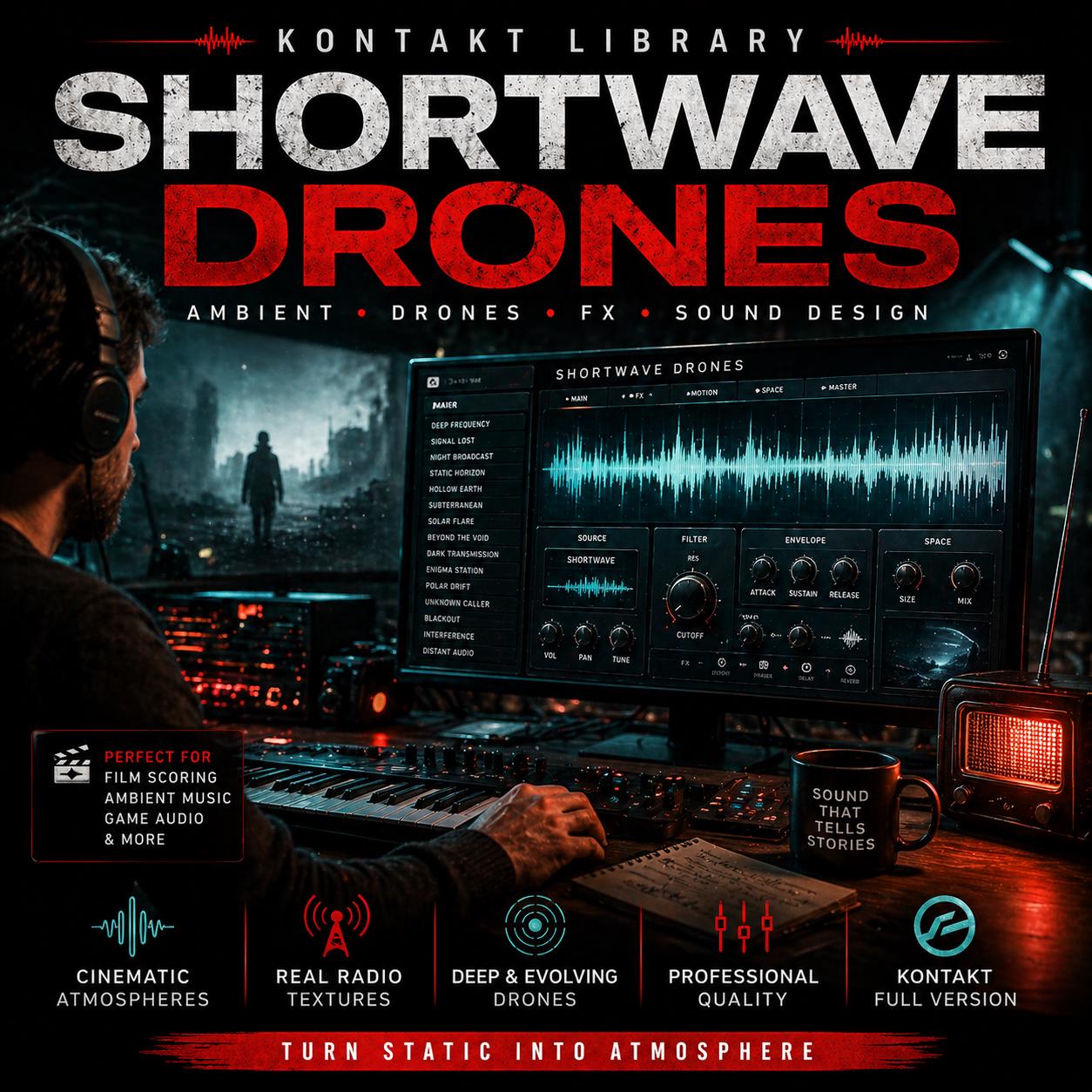 Shortwave Radio Kontakt Library Ambient Drones FX Sound Pack - Etsy