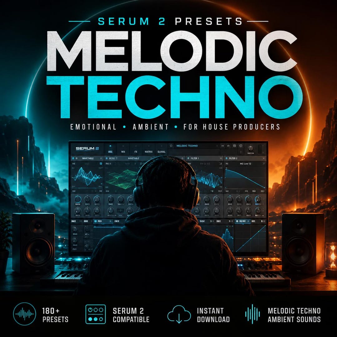Serum 2 Melodic Techno Presets Emotional Ambient Sounds for House ...
