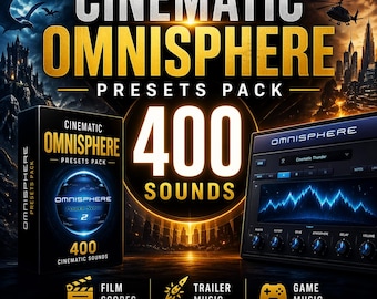 Cinematic Omnisphere Presets Pack 400 Sounds Film Trailer Game Music