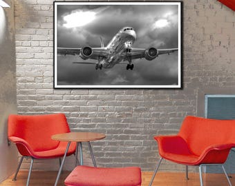 Boeing 787 Poster, Boeing 787 Print Airplanes Lineup [UNFRAMED] - Etsy