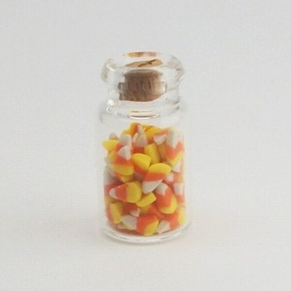 Miniature Jar of Candy Corn Charm