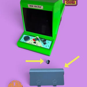 Batterilucka + Joysticklock för Mini Arcade "Prince Grenouille"_kod 105