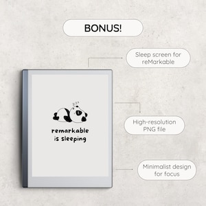 ADHD Planner for reMarkable, Templates for reMarkable 2, Digital Planner, Notebook for reMarkable 2, Compatible with reMarkable Paper Pro image 8
