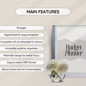Planner di budget per reMarkable, modelli per reMarkable 2, planner digitale, quaderno per reMarkable 2, compatibile con reMarkable Paper Pro immagine 5
