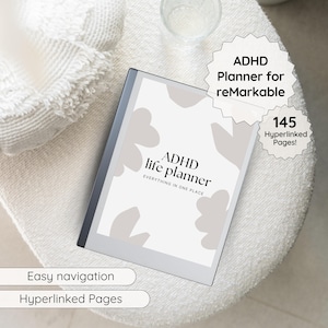 ADHD-planerare för reMarkable, mallar för reMarkable 2, digital planerare, anteckningsbok för reMarkable 2, kompatibel med reMarkable Paper Pro