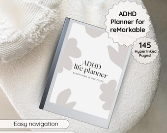 Agenda per ADHD per reMarkable, modelli per reMarkable 2, agenda digitale, taccuino per reMarkable 2, compatibile con reMarkable Paper Pro