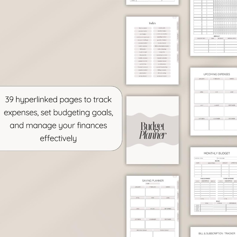 Planner di budget per reMarkable, modelli per reMarkable 2, planner digitale, quaderno per reMarkable 2, compatibile con reMarkable Paper Pro immagine 4