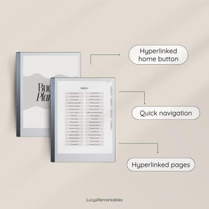 Planner di budget per reMarkable, modelli per reMarkable 2, planner digitale, quaderno per reMarkable 2, compatibile con reMarkable Paper Pro immagine 6
