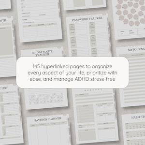 ADHD Planner for reMarkable, Templates for reMarkable 2, Digital Planner, Notebook for reMarkable 2, Compatible with reMarkable Paper Pro image 7