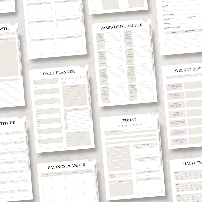 ADHD Planner for reMarkable, Templates for reMarkable 2, Digital Planner, Notebook for reMarkable 2, Compatible with reMarkable Paper Pro image 4