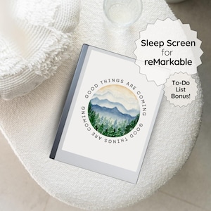 Sleep Screen for Remarkable Paper Pro, Notebook Template, Screen Saver, Templates for reMarkable 2, Suspended Screen, Minimalist Lock Screen