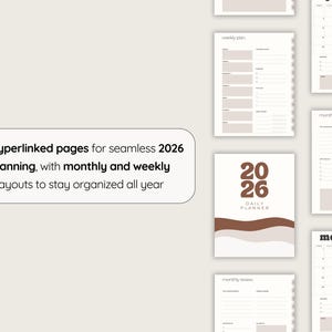 2026 Planner Templates for Remarkable Paper Pro, PDF Hyperlinked ...