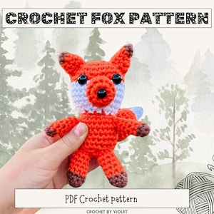 Fox Crochet Pattern, Animal Crochet Pattern, Amigurumi Fox, Crochet Fox