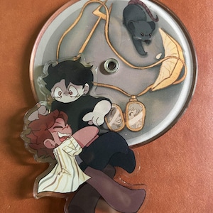 Deadplate Spinning Acrylic Standee: Rody & Vincent, Double-Sided 4in