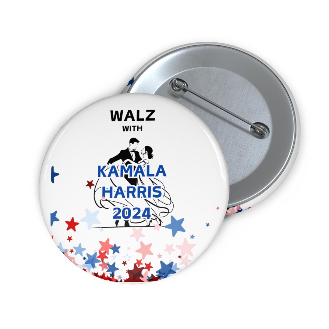 Walz With Kamala Harris Buttons, Show Your Support, Vote - Etsy