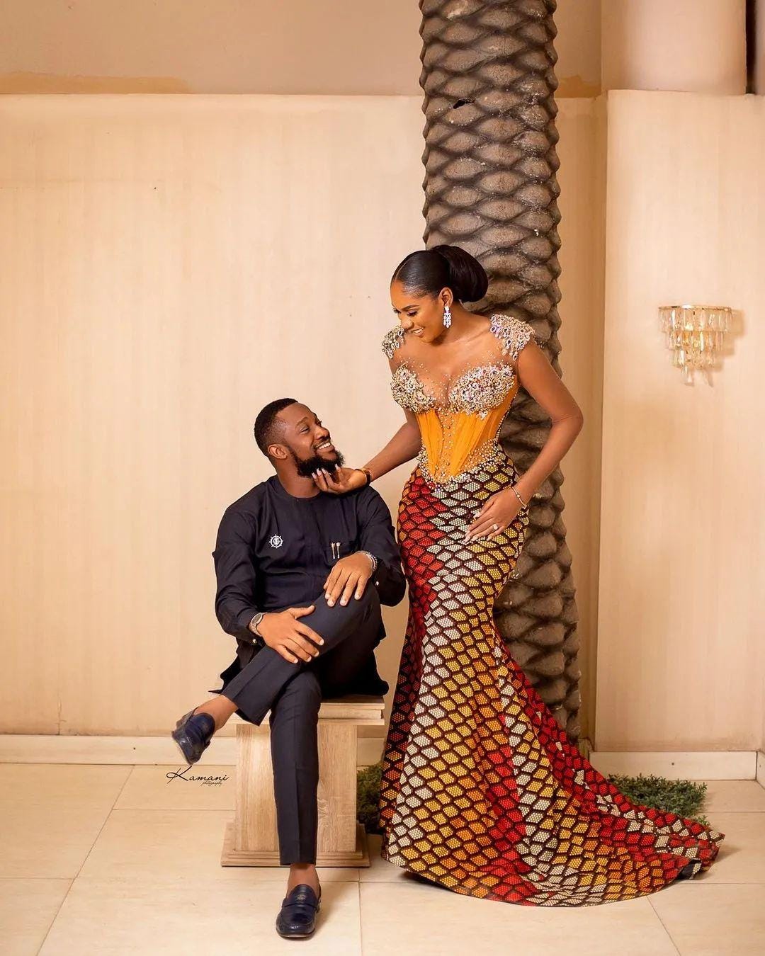 African Couple Matching Outfit