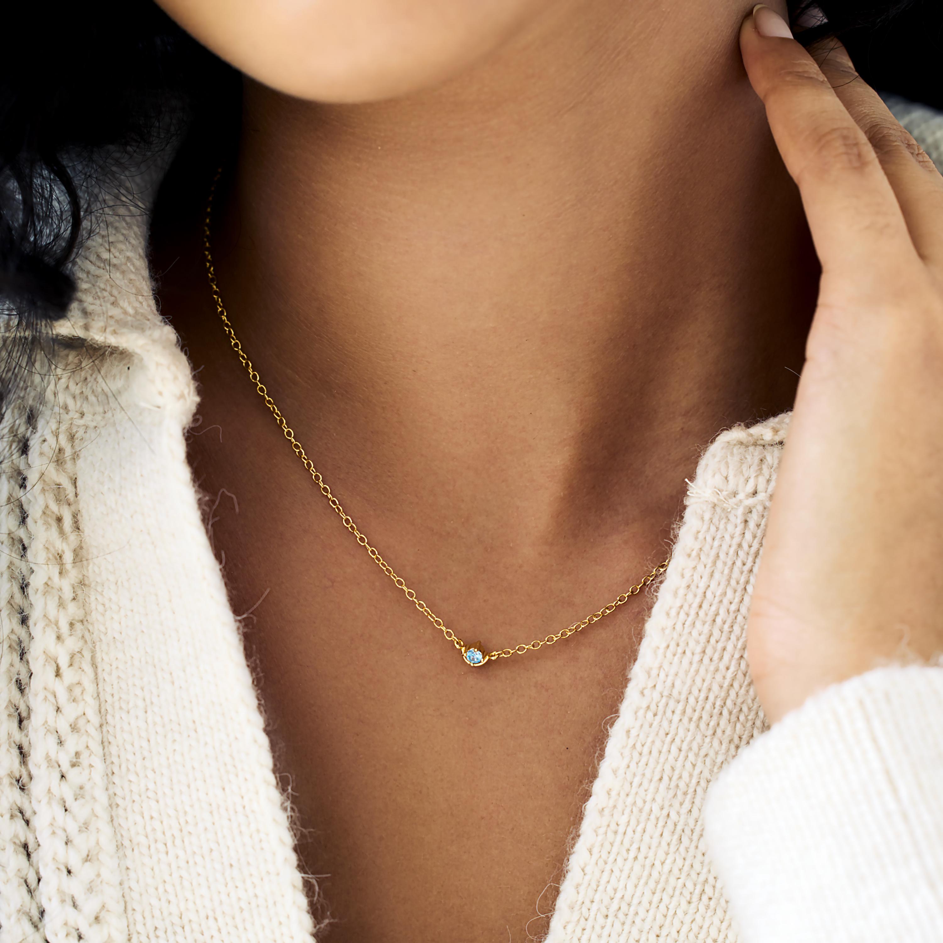 Custom Birthstone Necklace, Multiple Birthstone Necklace, Anniversary Family Gift for Mom, Bridal Gift for Grandma, Birthday Gift for Her