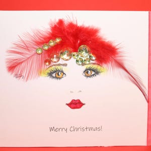 Luxury Christmas Greeting Card with Festive Design Handmade Christmas Card with Holiday Design Modern Christmas Card with Traditional Touch