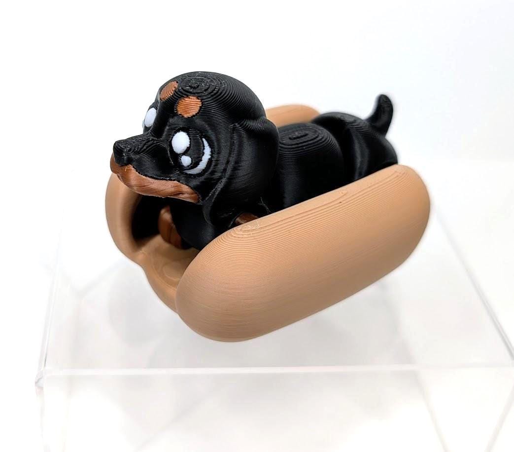 Grilled Glizzy Dog *plain Hot Dog Pupper, Black and Tan* - Etsy