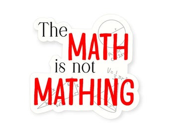 Rolig matematik meme vinylklistermärke: Satir studentgåva