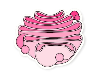 Golgi Apparatus Vinyl Sticker: Biology Student Gift, Water-Resistant