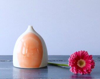 Porcelain Orange Kiln Vase