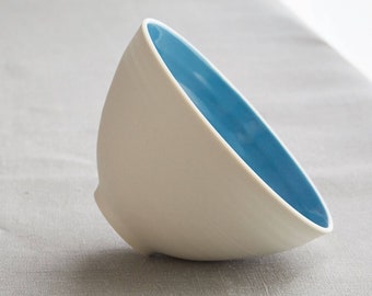 Handmade Porcelain Ceramic Noodle Bowl - Serving Bowl - Large Bowl