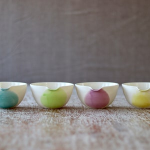 Porcelain Pouring Bowl Handmade Ceramic Cooks Bowl image 6