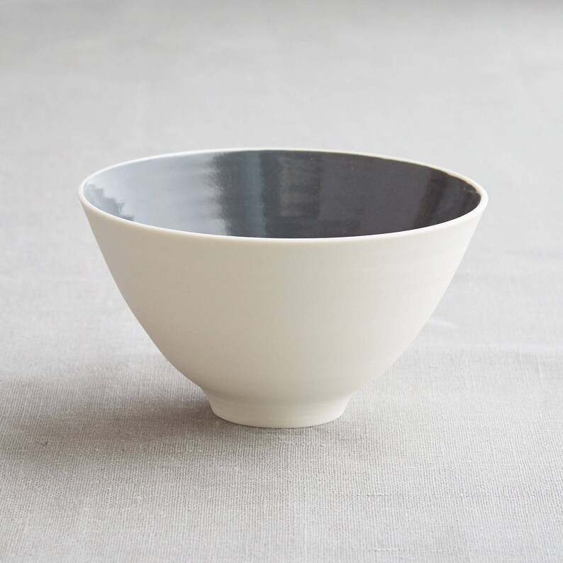 Handmade Porcelain Ceramic Noodle Bowl Serving Bowl Large Bowl image 6
