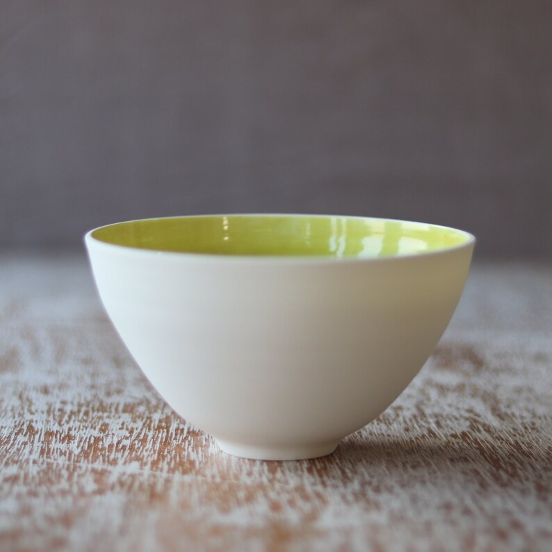 Handmade Porcelain Ceramic Noodle Bowl Serving Bowl Large Bowl image 7