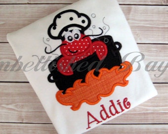 Crawfish Boil Applique T-shirt or Bodysuit for Girls or Boys Personalized