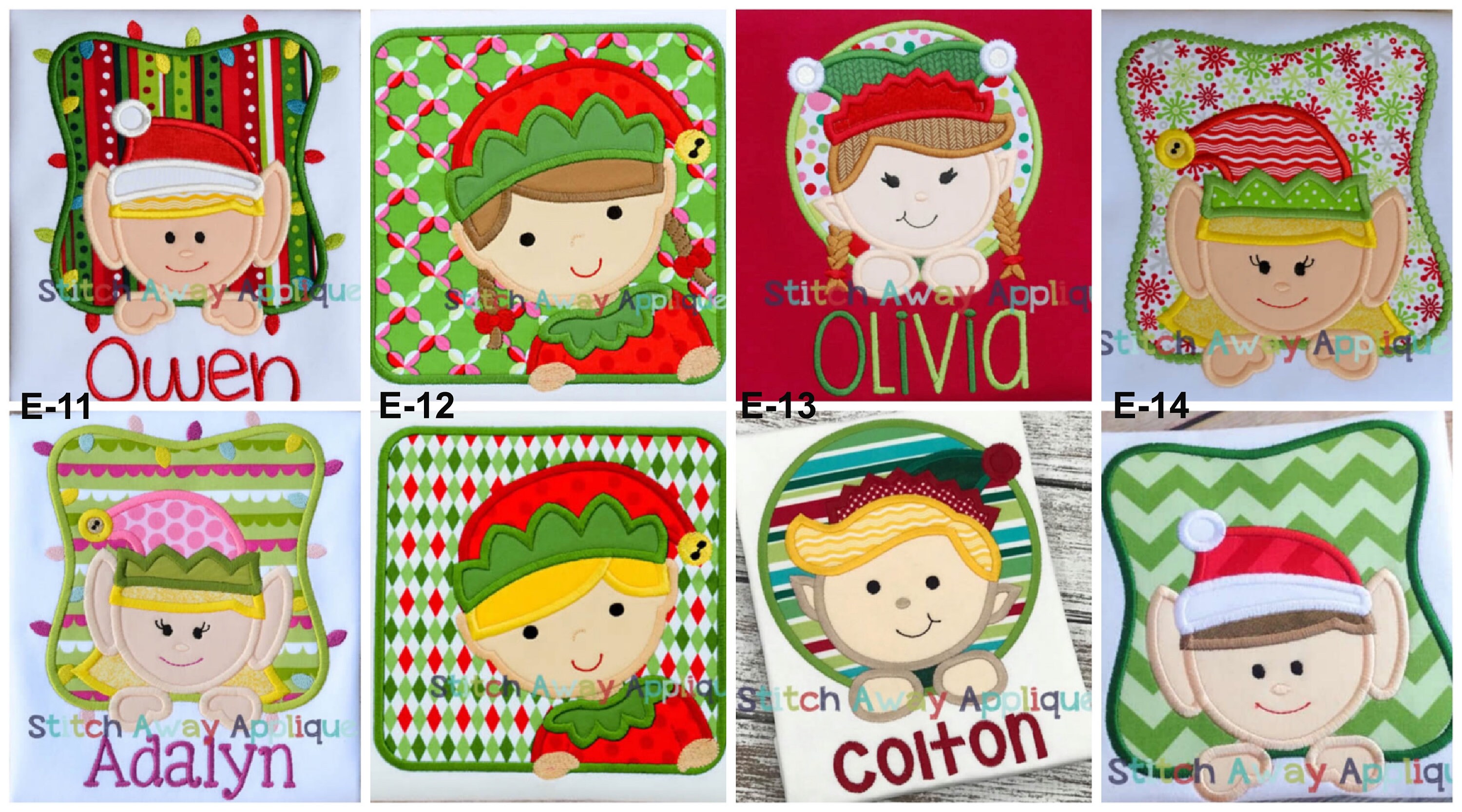 Personalized Appliqued Christmas Pajamas Christmas Light Bulb Etsy