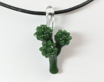 Glass Broccoli Pendant