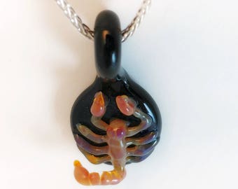 Scorpion Glass Pendant