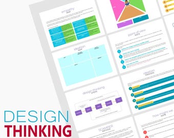 Design Thinking Prototype Template, Product Design Workbook, Editable Canva & PowerPoint Slides